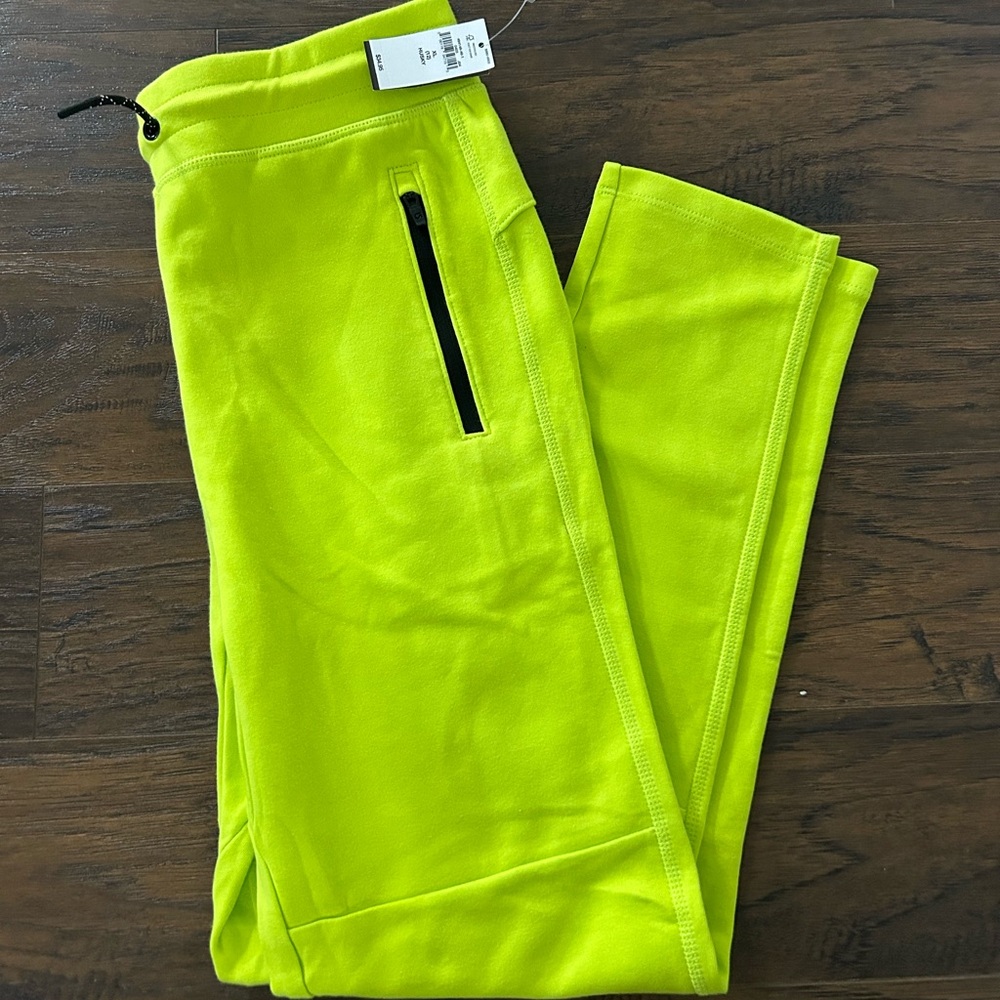 Gap Bright Yellow Joggers with Zipper Pocket